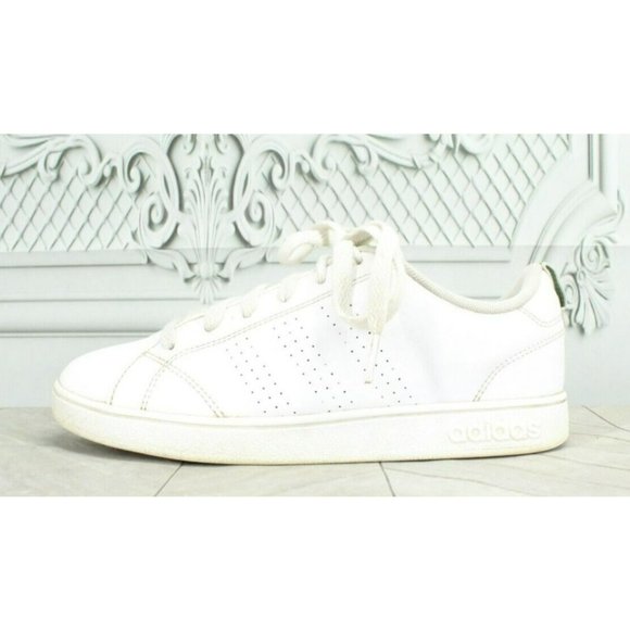 adidas Other - Adidas  White Leather Lace Up Low Top Athletic Sneaker Shoes Size 4.5